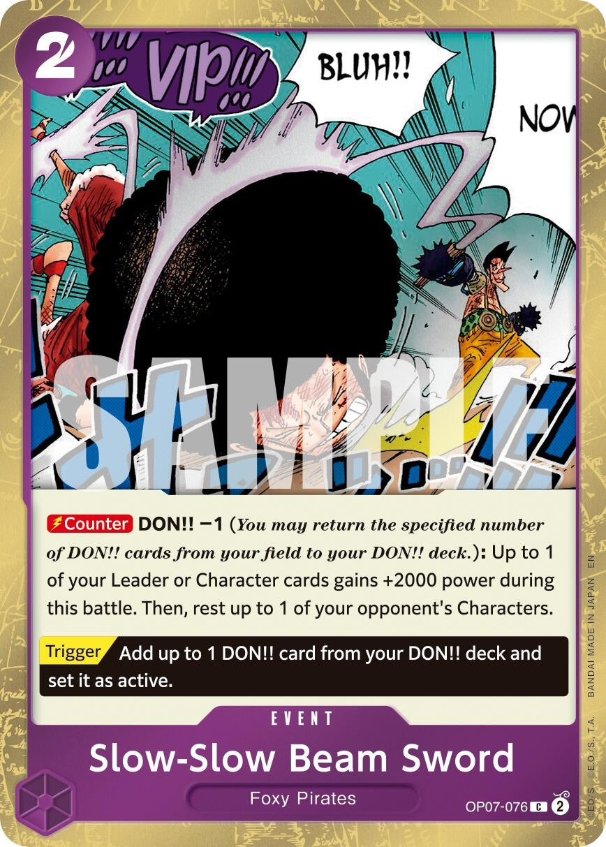 Image for Slow-Slow Beam Sword (Pirate Foil) - One Piece Card Game