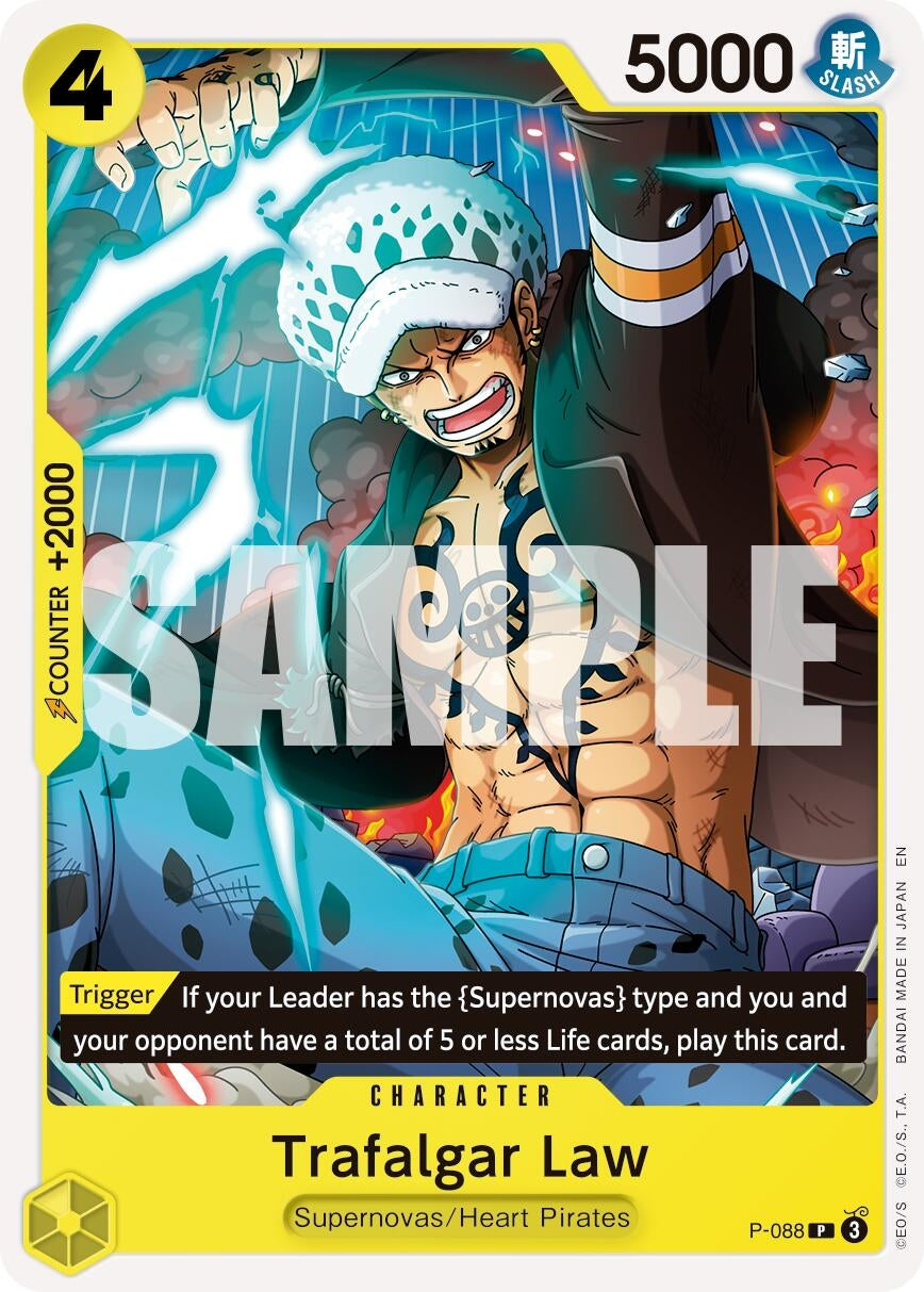 Image for Trafalgar Law - P-088 (Reprint) - One Piece Card Game