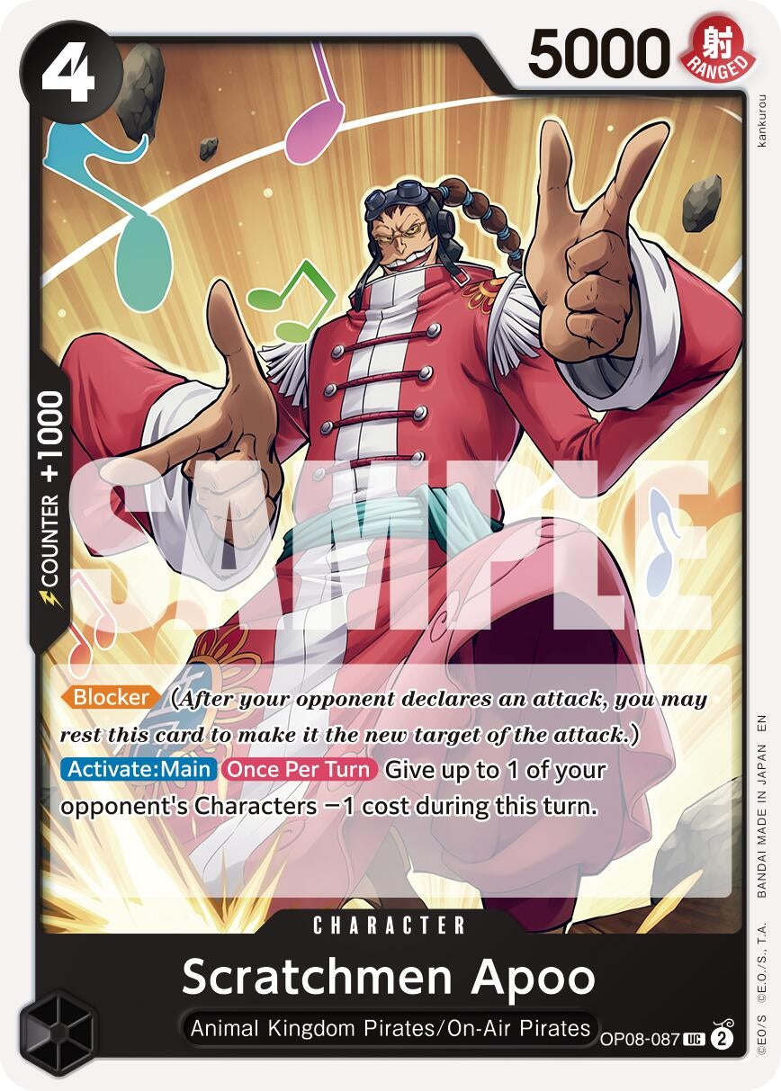 Image for Scratchmen Apoo - OP08-087 (Reprint) - One Piece Card Game