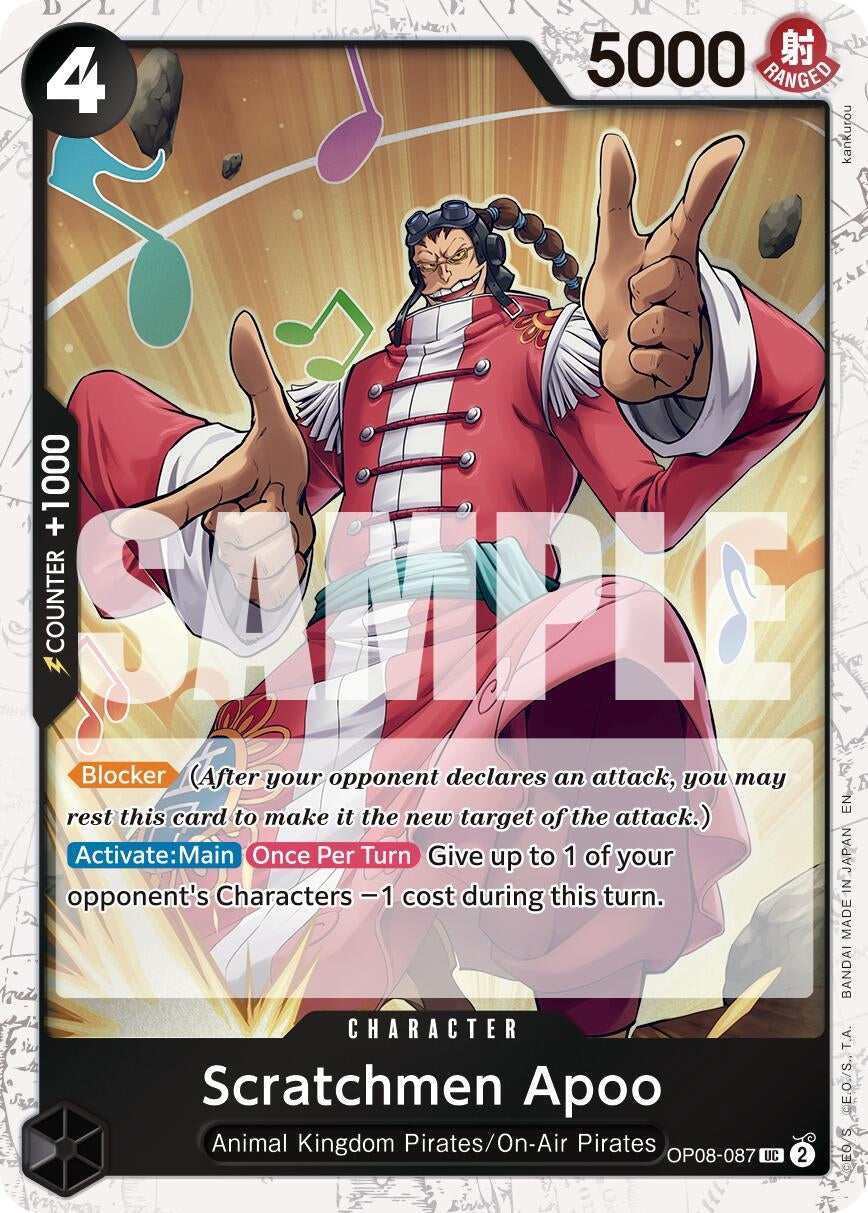 Image for Scratchmen Apoo - OP08-087 (Pirate Foil) - One Piece Card Game