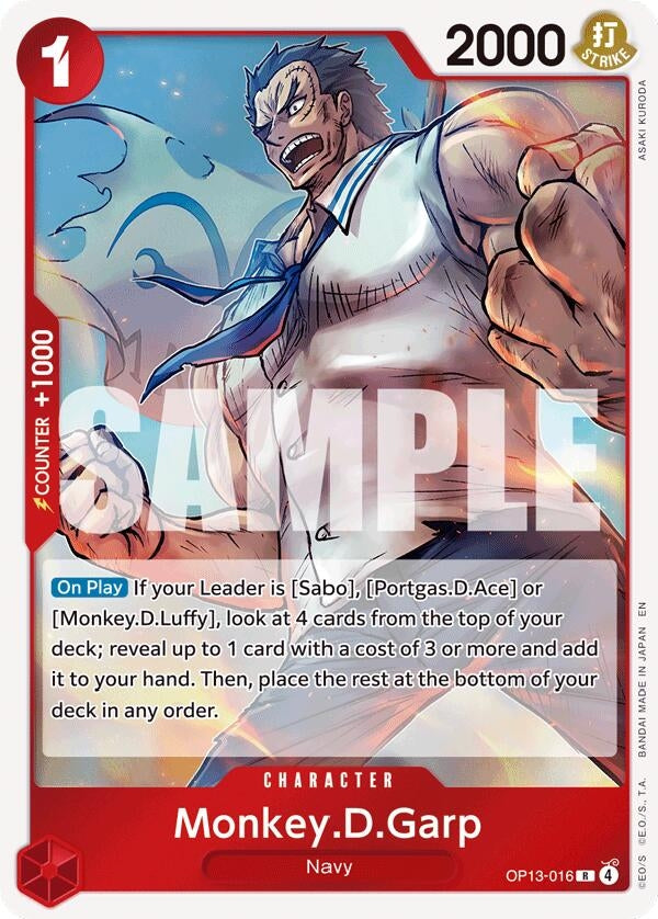 Image for Monkey.D.Garp - One Piece Card Game