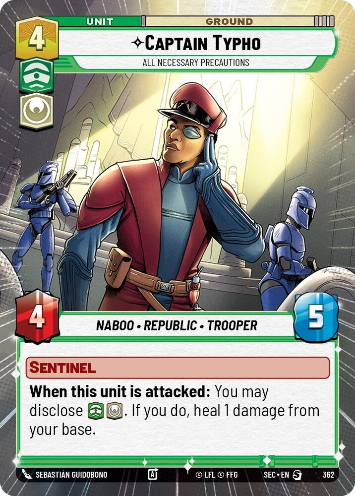 Image for Captain Typho - All Necessary Precautions (Hyperspace) - Star Wars: Unlimited