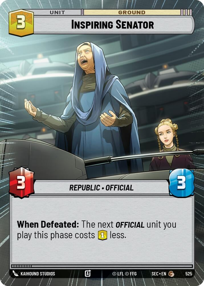 Image for Inspiring Senator (Hyperspace) - Star Wars: Unlimited