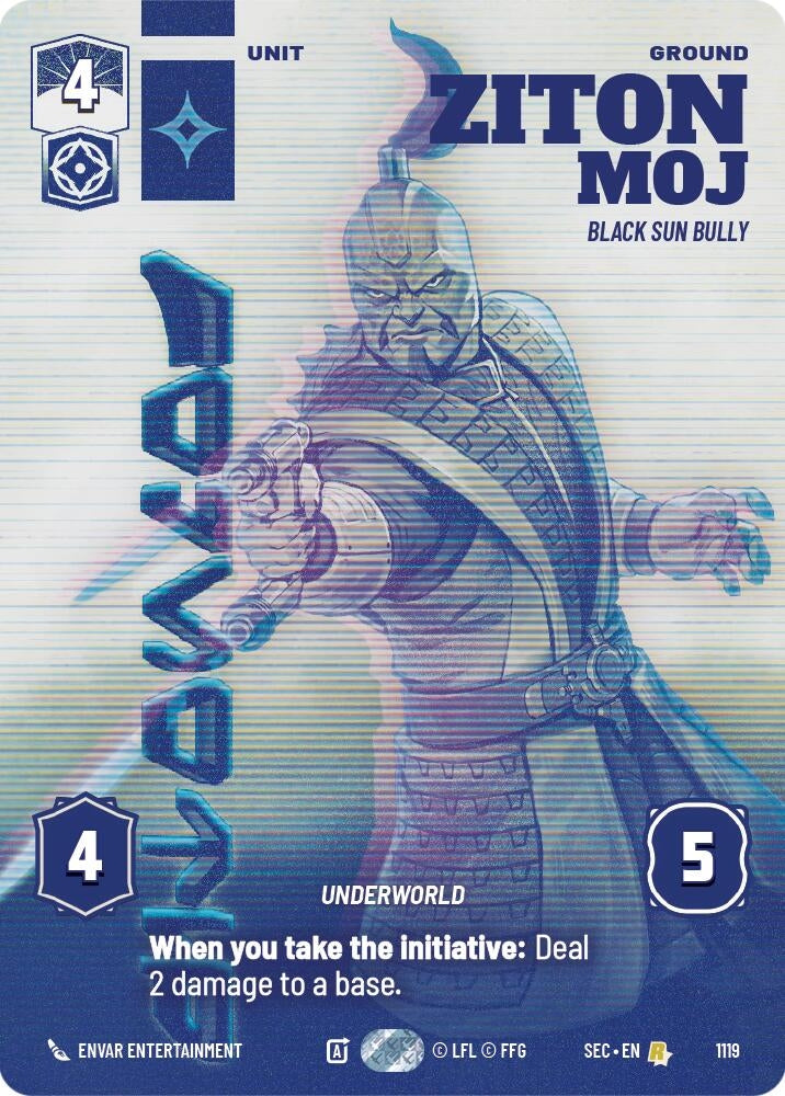 Image for Ziton Moj - Black Sun Bully (Prestige Foil) - Star Wars: Unlimited
