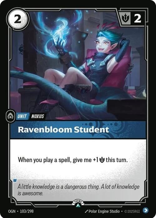 Image for Ravenbloom Student - Riftbound: League of Legends Trading Card Game