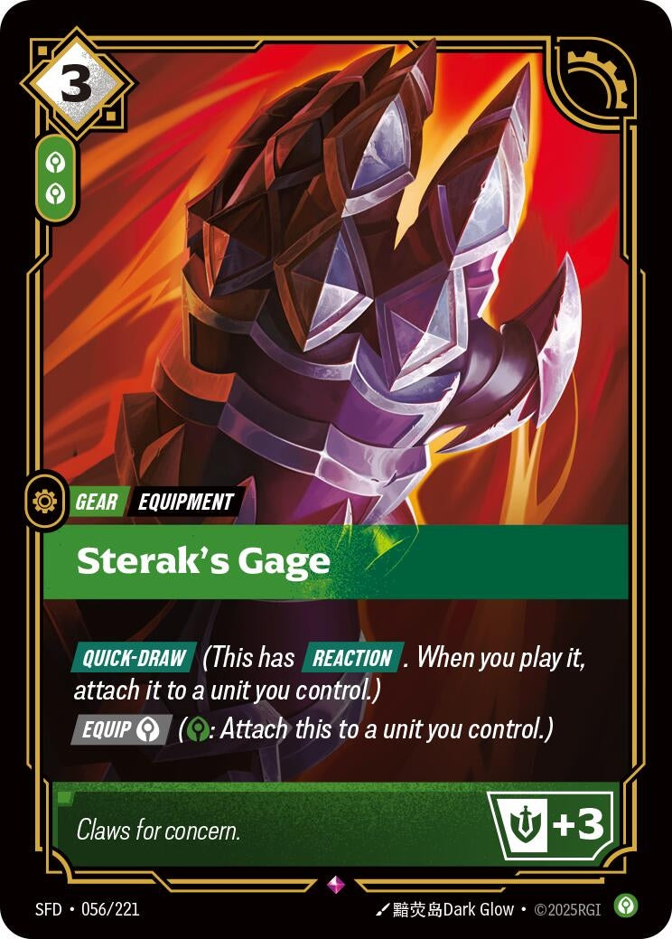 Image for Sterak's Gage - Riftbound: League of Legends Trading Card Game