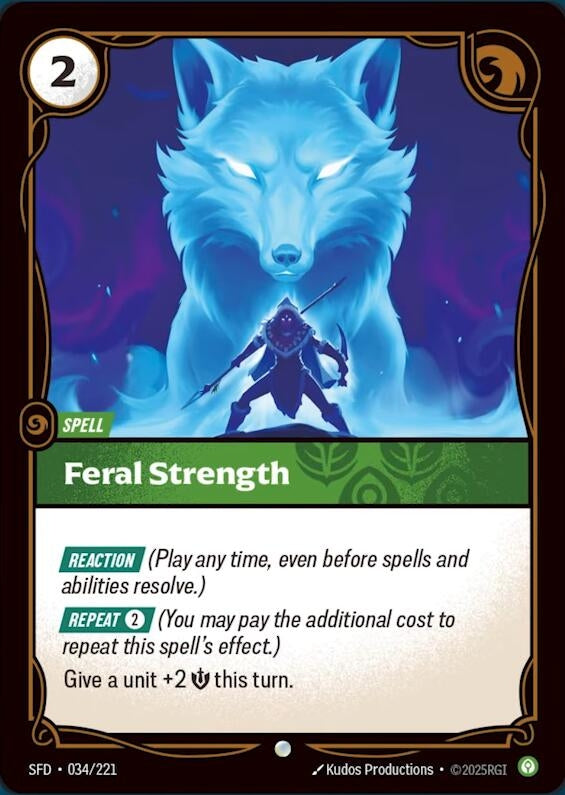 Image for Feral Strength - Riftbound: League of Legends Trading Card Game
