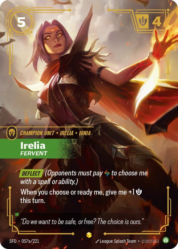 Image for Irelia, Fervent (Alternate Art) - Riftbound: League of Legends Trading Card Game