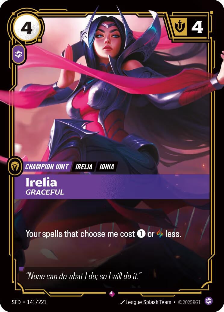Image for Irelia, Graceful - Riftbound: League of Legends Trading Card Game
