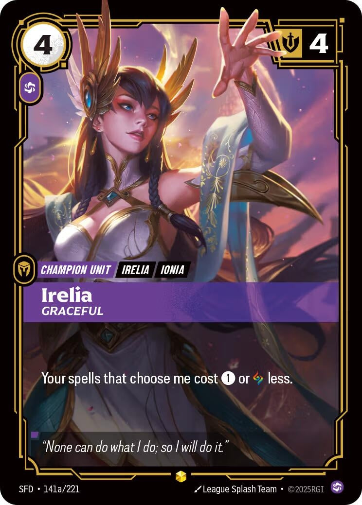 Image for Irelia, Graceful (Alternate Art) - Riftbound: League of Legends Trading Card Game
