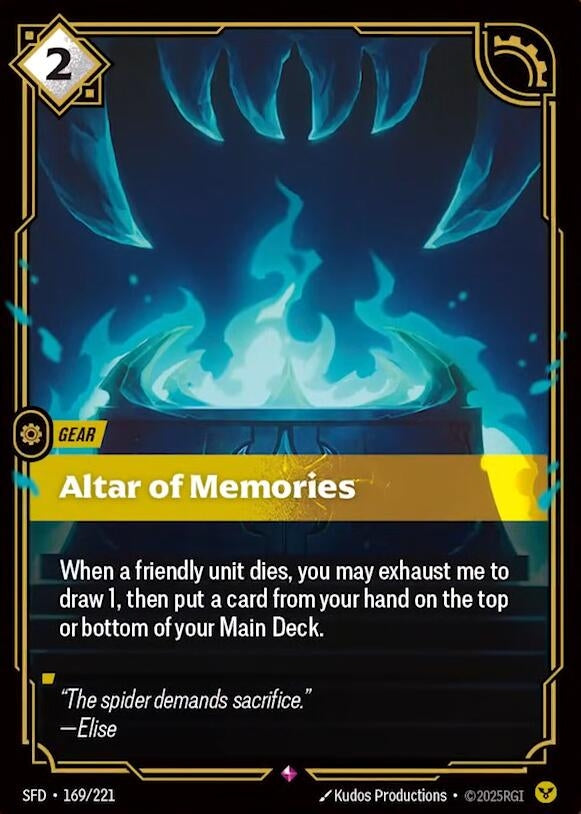 Image for Altar of Memories - Riftbound: League of Legends Trading Card Game