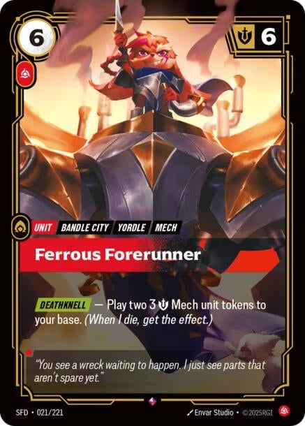Image for Ferrous Forerunner - Riftbound: League of Legends Trading Card Game