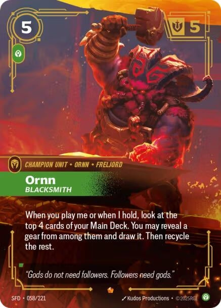 Image for Ornn, Blacksmith - Riftbound: League of Legends Trading Card Game