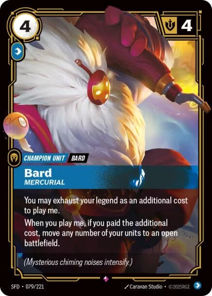 Image for Bard, Mercurial - Riftbound: League of Legends Trading Card Game
