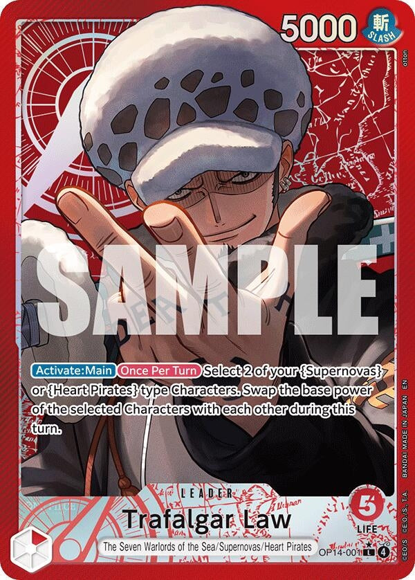 Image for Trafalgar Law - OP14-001 (Alternate Art) - One Piece Card Game