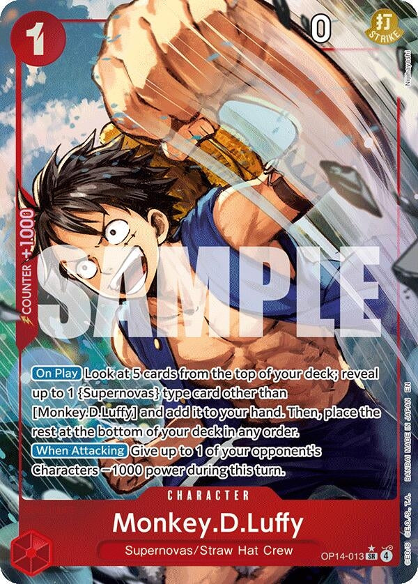 Image for Monkey.D.Luffy - OP14-013 (Alternate Art) - One Piece Card Game