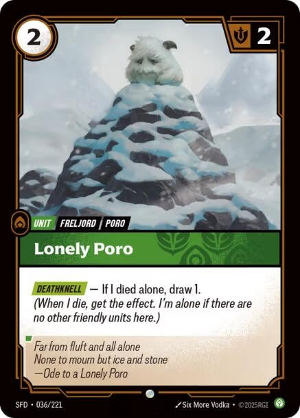 Image for Lonely Poro - Riftbound: League of Legends Trading Card Game