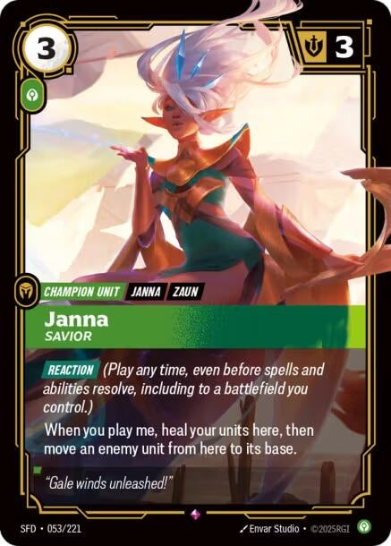 Image for Janna, Savior - Riftbound: League of Legends Trading Card Game