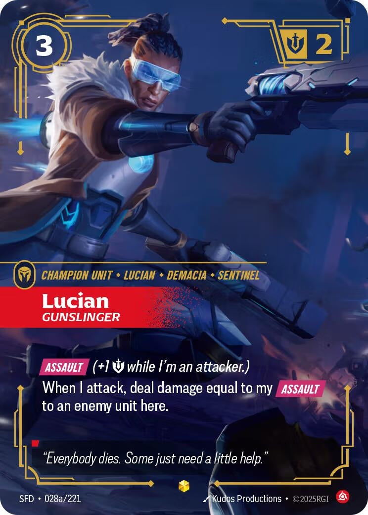 Image for Lucian, Gunslinger (Alternate Art) - Riftbound: League of Legends Trading Card Game