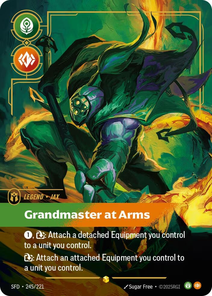 Image for Jax, Grandmaster At Arms (Overnumbered) - Riftbound: League of Legends Trading Card Game
