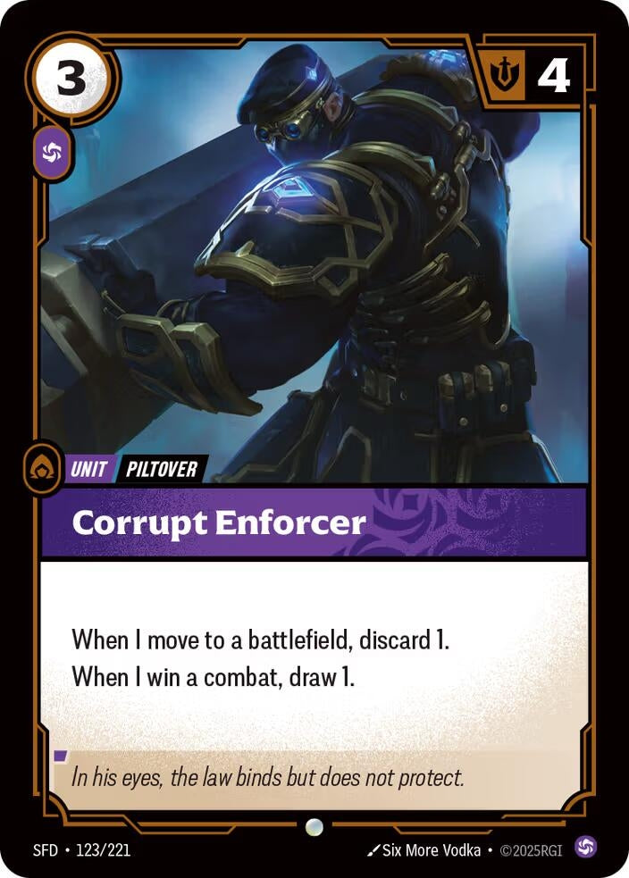 Image for Corrupt Enforcer - Riftbound: League of Legends Trading Card Game