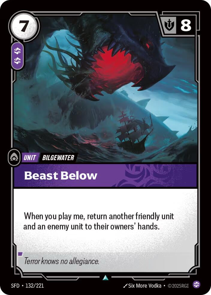 Image for Beast Below - Riftbound: League of Legends Trading Card Game