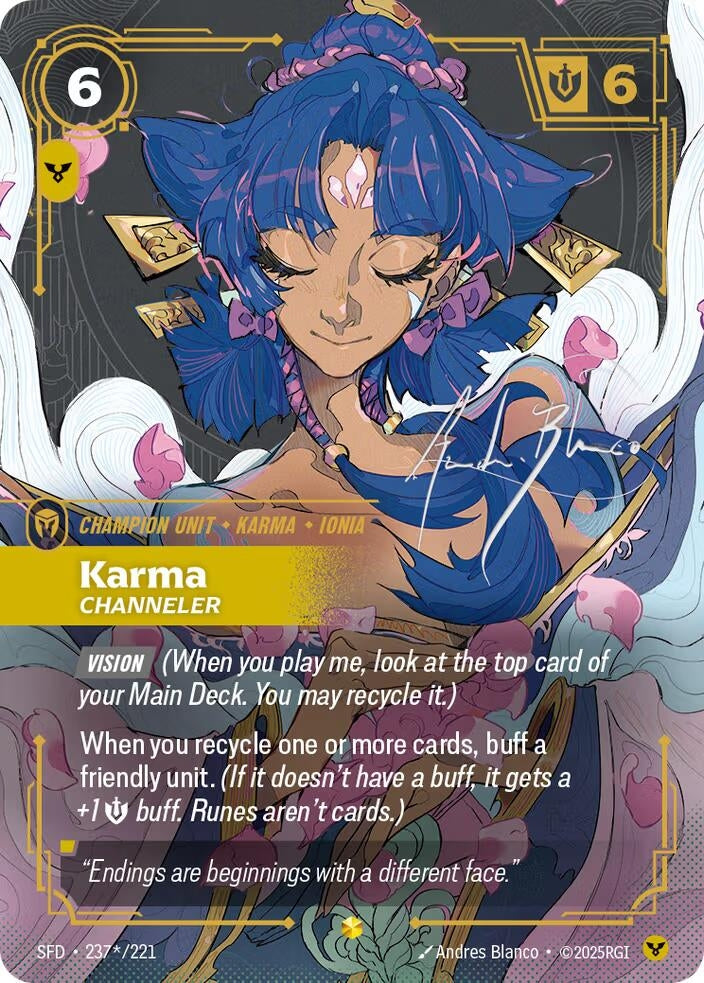 Image for Karma, Channeler (Signature) - Riftbound: League of Legends Trading Card Game