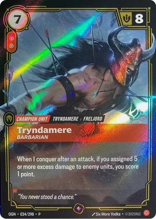Image for Tryndamere, Barbarian - Riftbound: League of Legends Trading Card Game