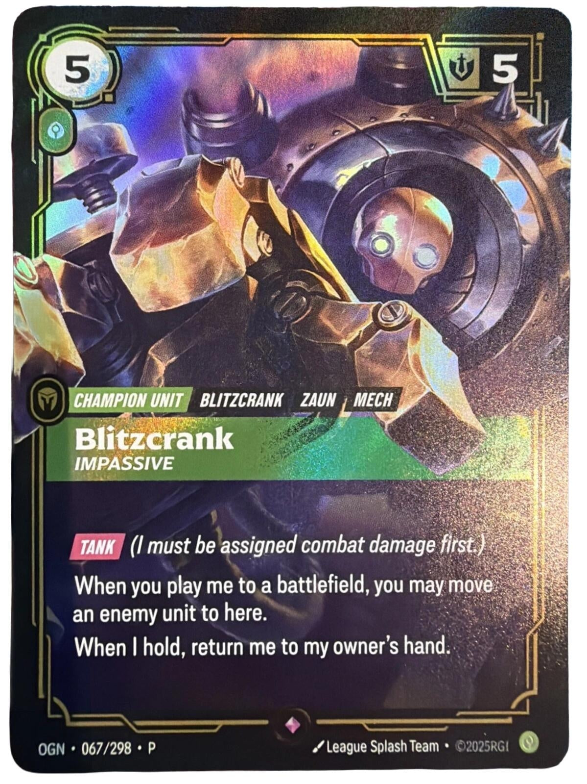 Image for Blitzcrank, Impassive - Riftbound: League of Legends Trading Card Game