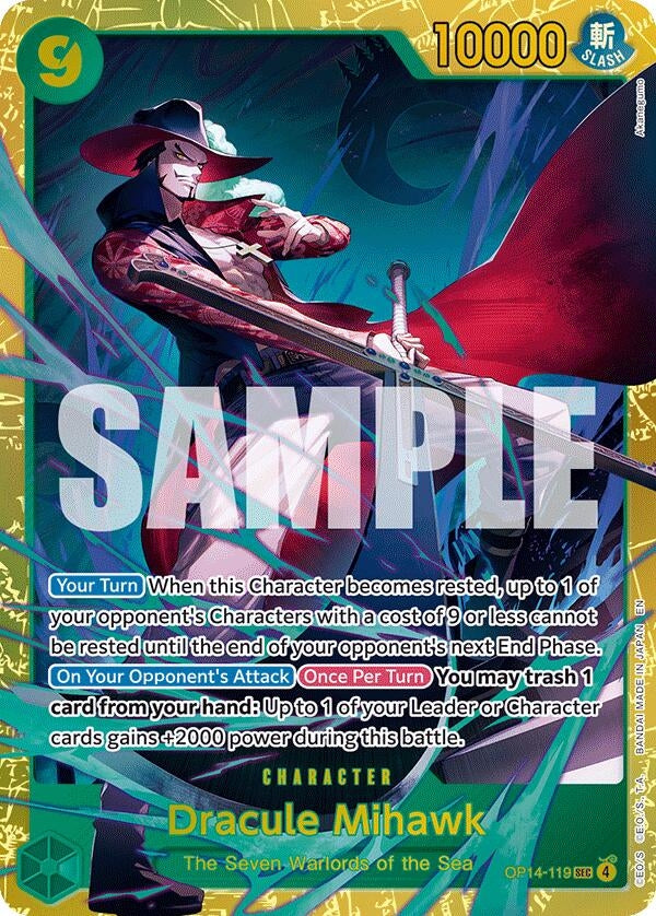 Image for Dracule Mihawk - OP14-119 - One Piece Card Game