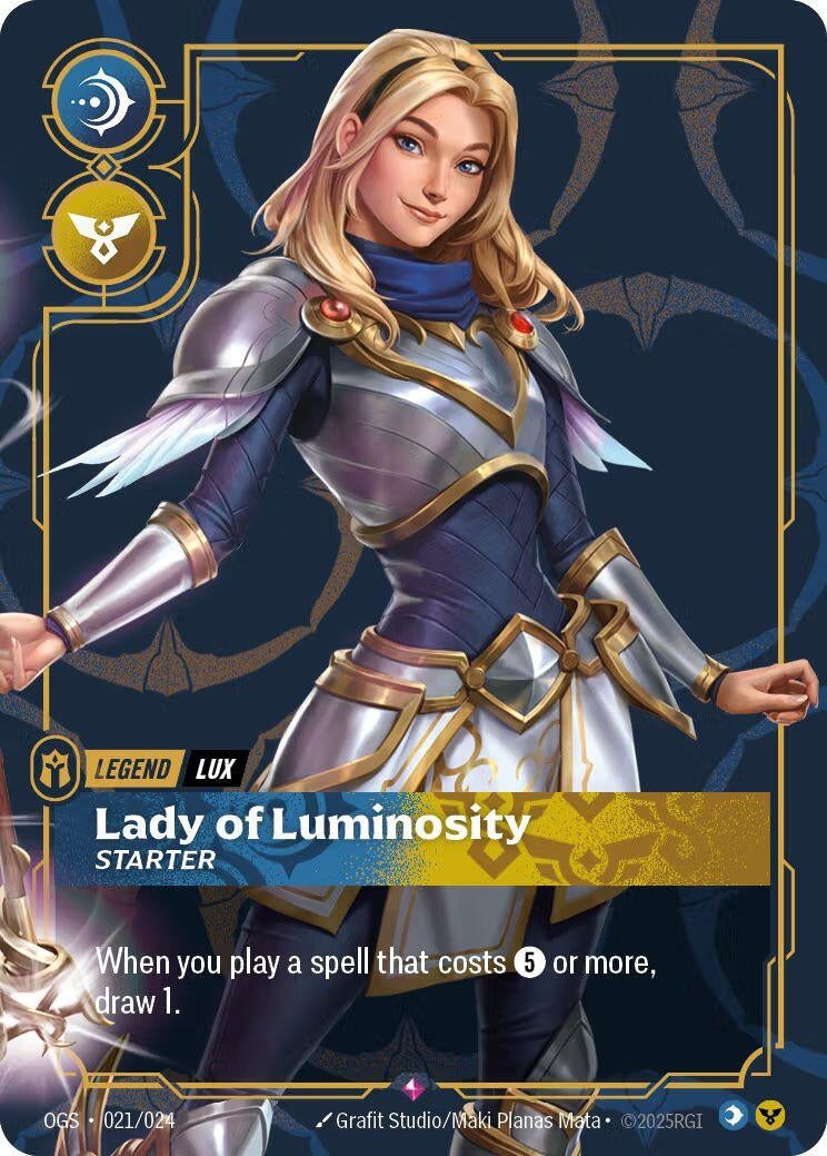 Image for Lux, Lady of Luminosity (Metal) (Best Of) - Riftbound: League of Legends Trading Card Game