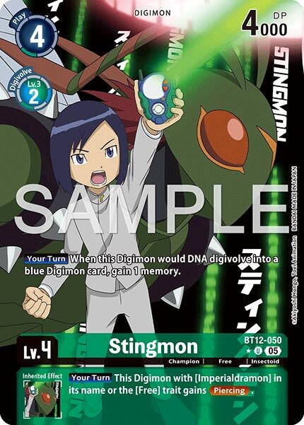 Image for Stingmon - BT12-050 (Alternate Art) - Digimon Card Game