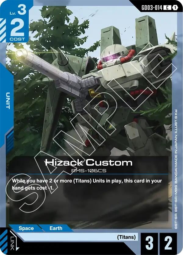 Image for Hizack Custom - Gundam Card Game