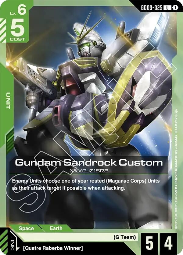 Image for Gundam Sandrock Custom - Gundam Card Game