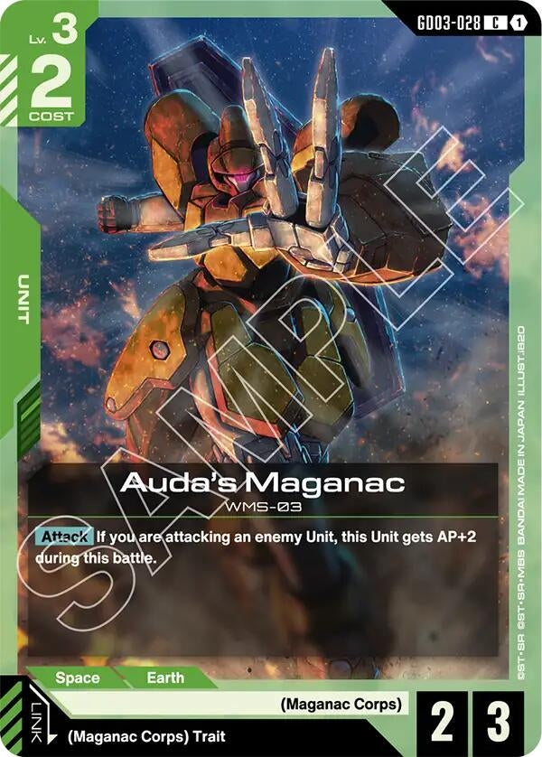 Image for Auda's Maganac - Gundam Card Game
