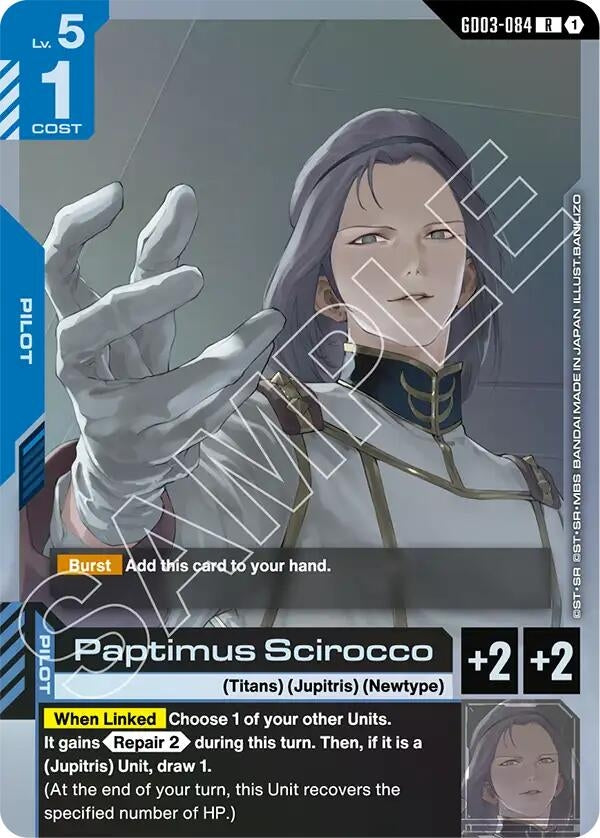 Image for Paptimus Scirocco - Gundam Card Game