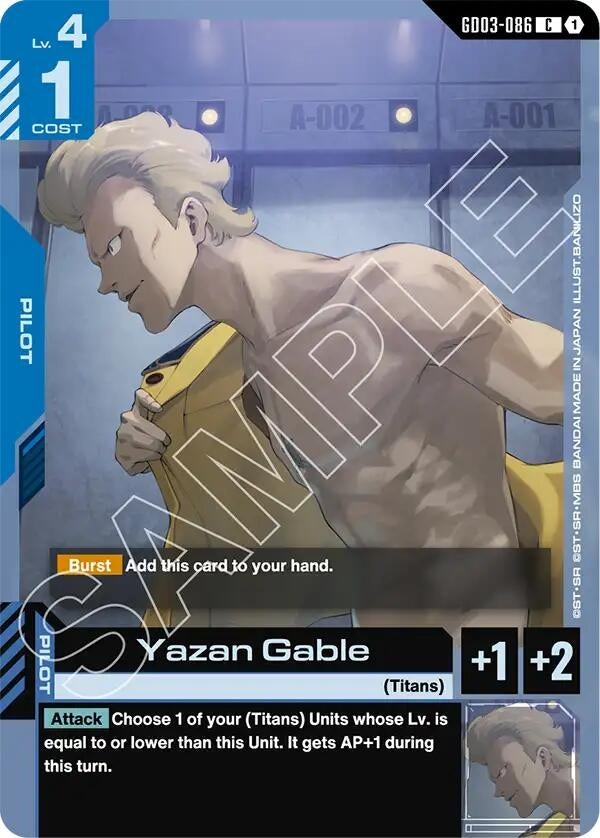 Image for Yazan Gable - Gundam Card Game