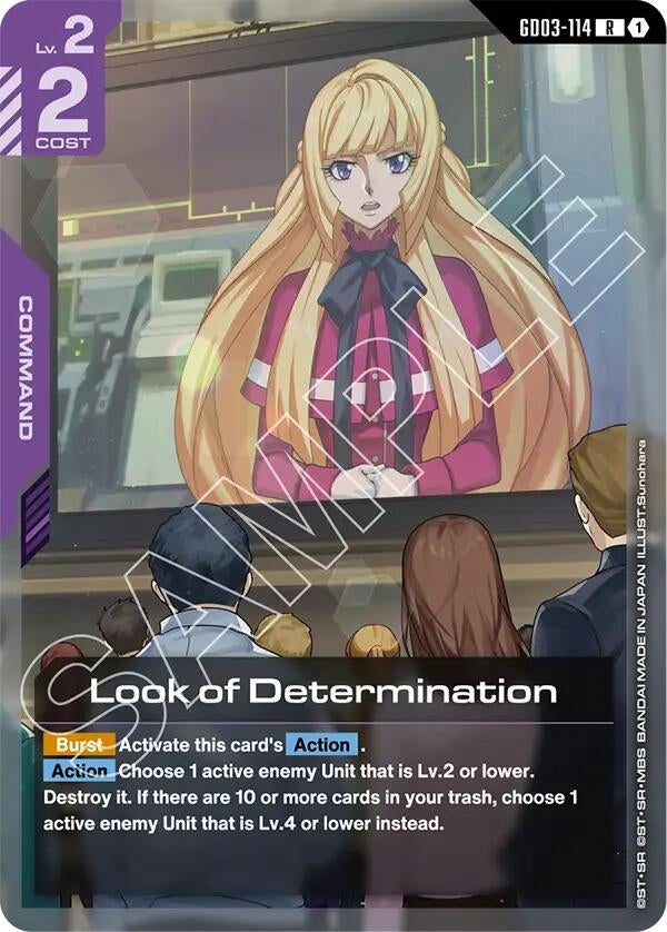 Image for Look of Determination - Gundam Card Game