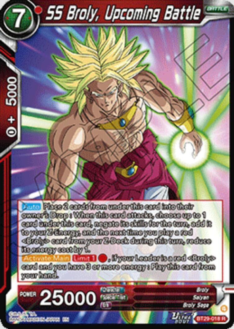 Image for SS Broly, Upcoming Battle - Dragon Ball Super: Masters