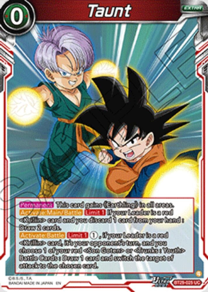 Image for Taunt - Dragon Ball Super: Masters