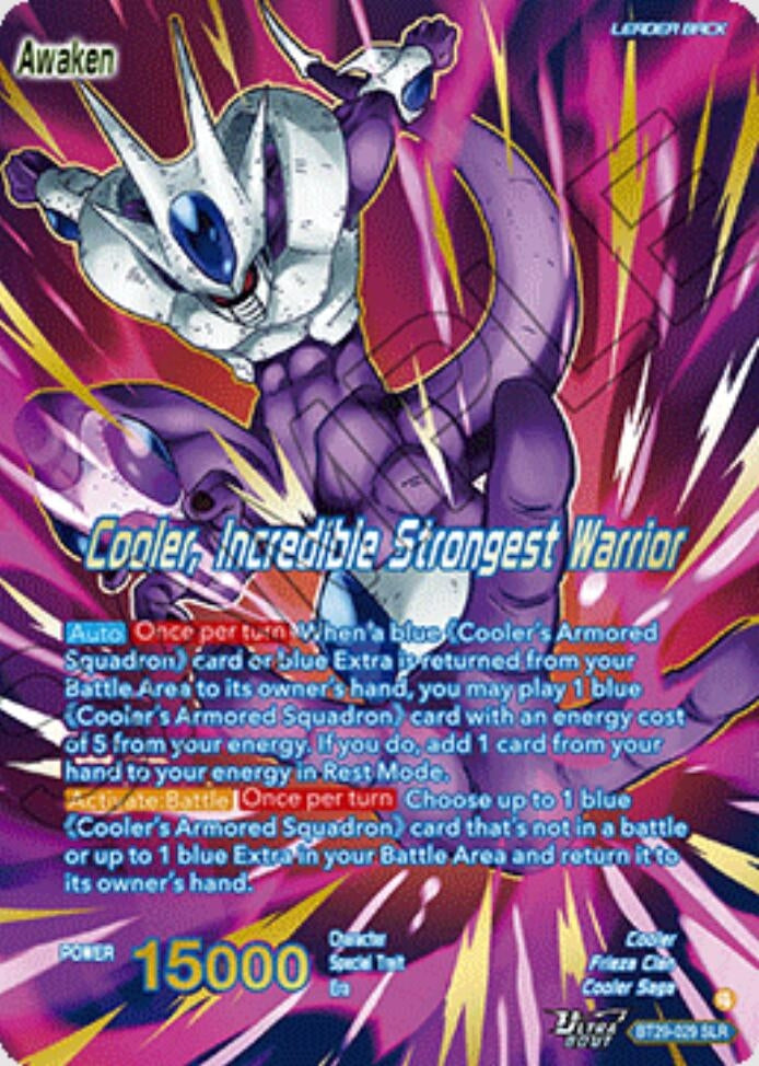 Image for Cooler // Cooler, Incredible Strongest Warrior (SLR) - Dragon Ball Super: Masters