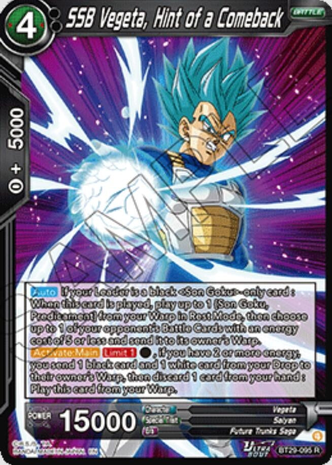 Image for SSB Vegeta, Hint of a Comeback - Dragon Ball Super: Masters