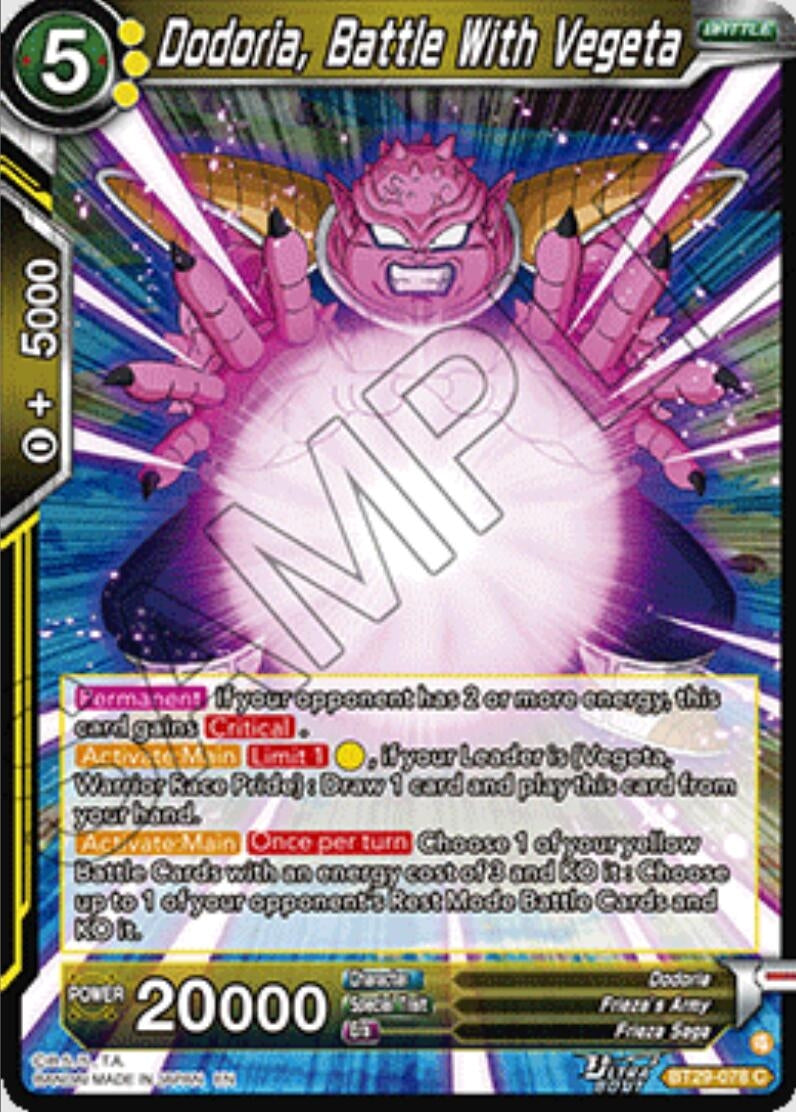 Image for Dodoria, Battle With Vegeta - Dragon Ball Super: Masters