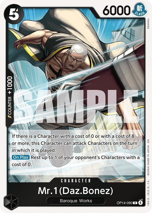 Image for Mr.1(Daz.Bonez) - One Piece Card Game