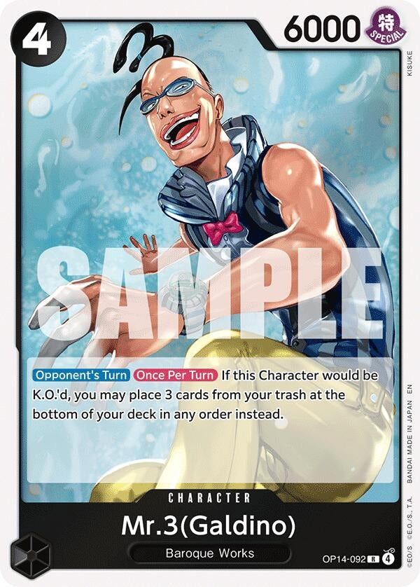 Image for Mr.3(Galdino) - One Piece Card Game