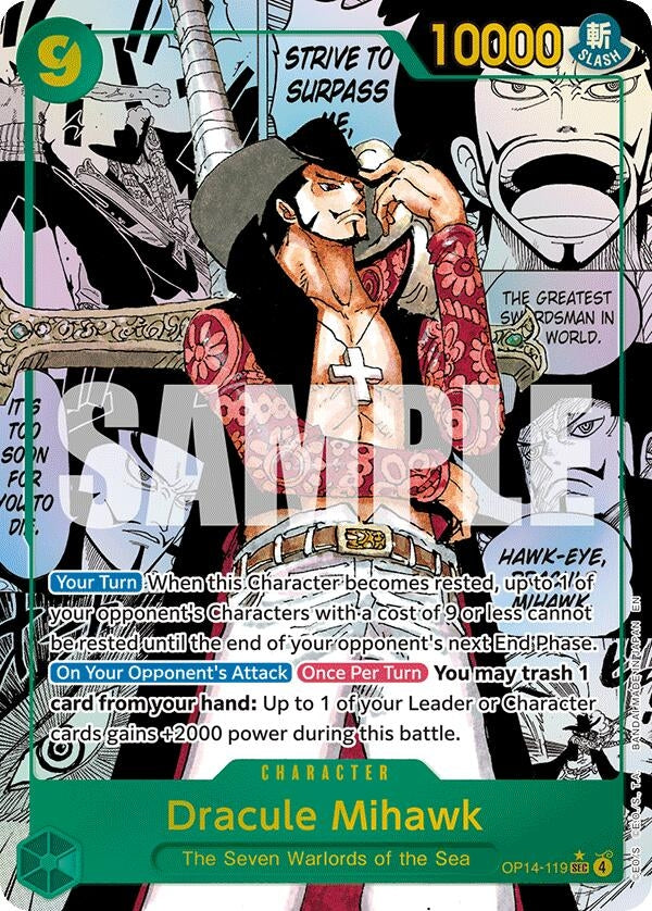 Image for Dracule Mihawk (Manga) - One Piece Card Game