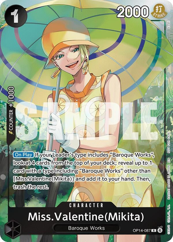 Image for Miss.Valentine(Mikita) (Dash Pack) - One Piece Card Game