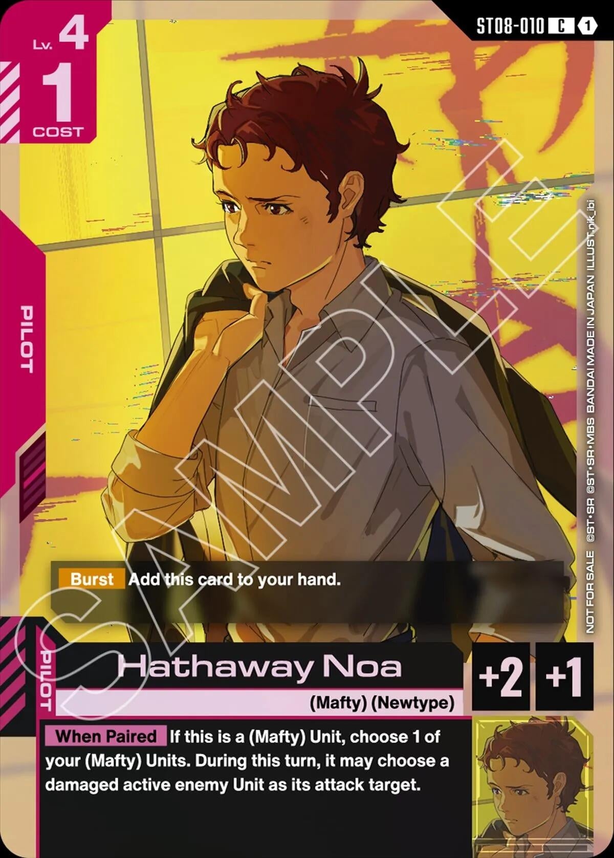 Image for Hathaway Noa (ST08 Release Event) - Gundam Card Game