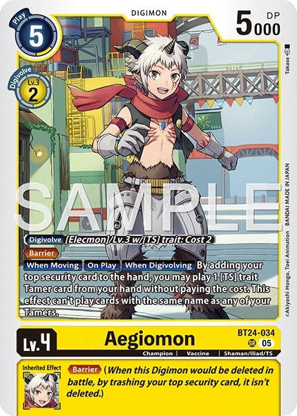 Image for Aegiomon - Digimon Card Game