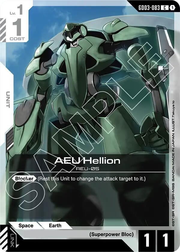 Image for AEU Hellion - Gundam Card Game